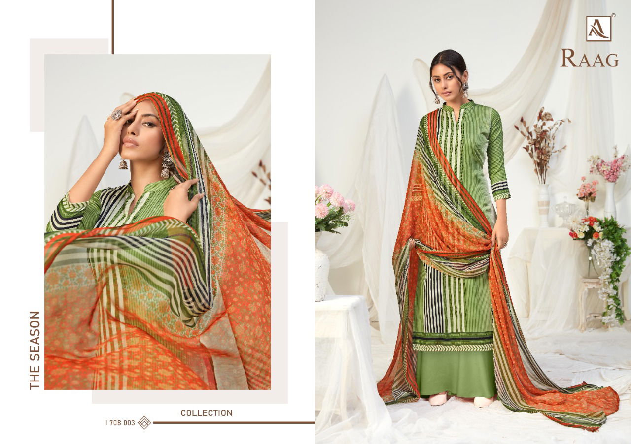 Alok Raag Latest Fancy Pure Cotton Digital Printed Dress Material